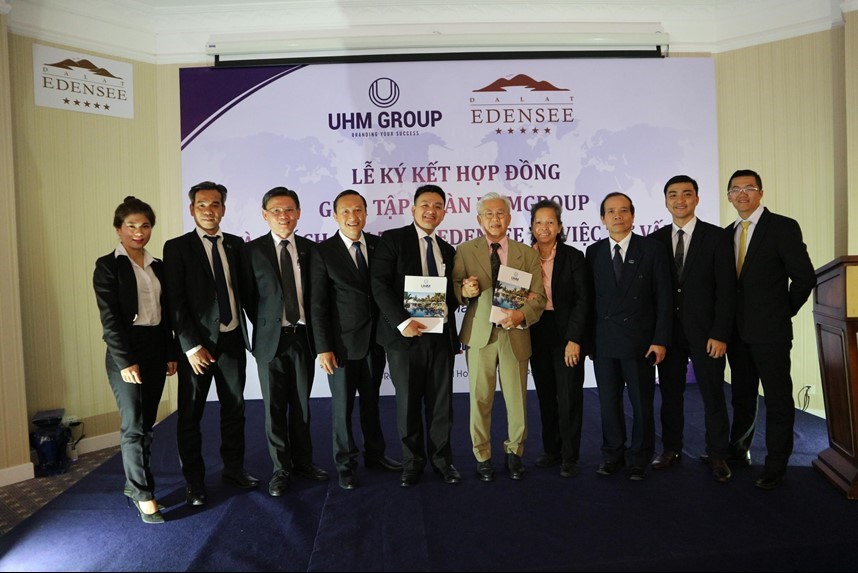 Signing Ceremony of the Resort Management between UHM Group and the 5-star Da Lat Edensee Resort on April 29, 2018